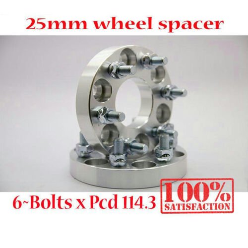 2x 25mm 6x114.3 66.1mm Wheel Spacers For Nissan Navara D40 Pathfinder R51 06+