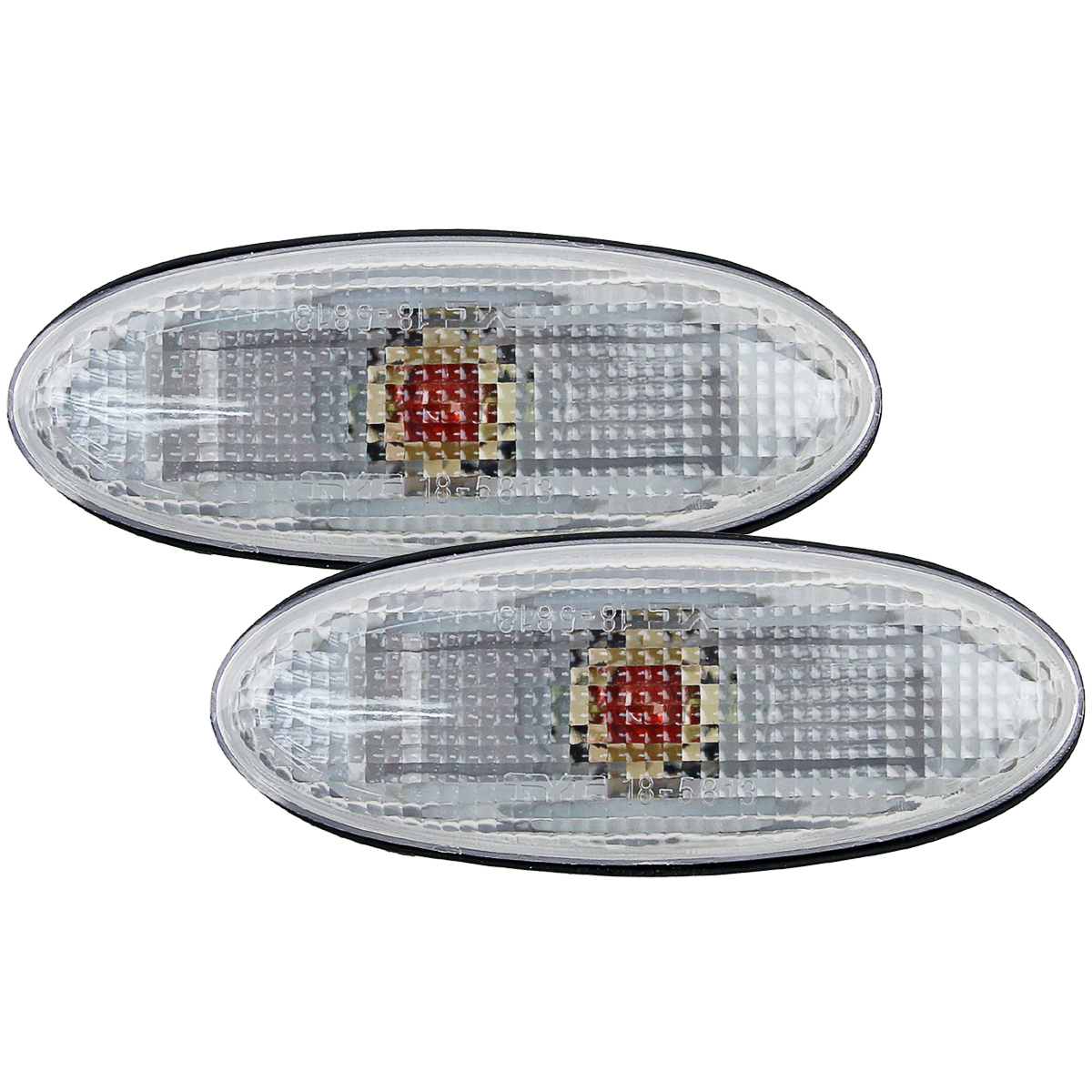 1 Pair Clear Side Marker Turn Signal Light Lamp For 323 626 Tribute Premacy RX-7