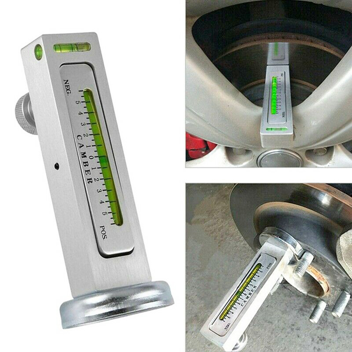Adjustable Magnetic Gauge Tool Camber Castor Strut Wheel Alignment Truck Car Pickup