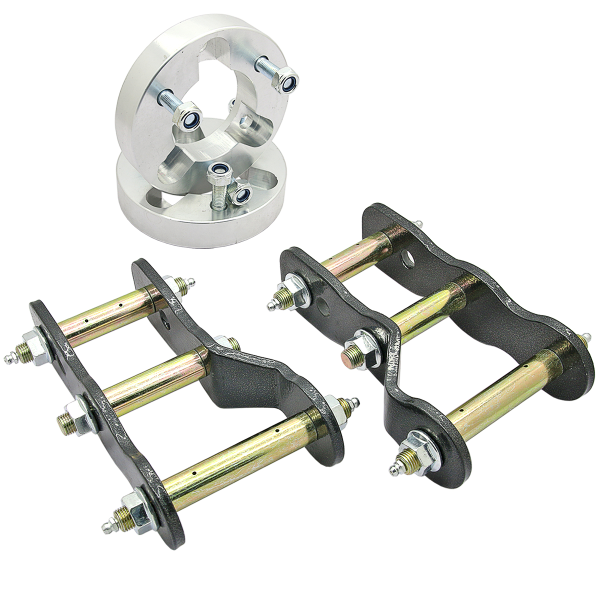 25mm Spacer H Shackle Suspension Raise Lift Kit Fit Nissan Navara D40 05-15