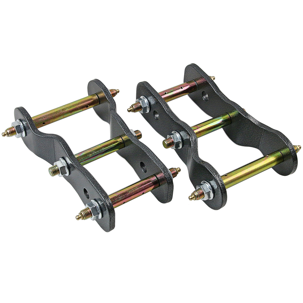 2" Rear Extended Lift Up Greasable Shackles For Mitsubishi Triton MQ MR 2015-24