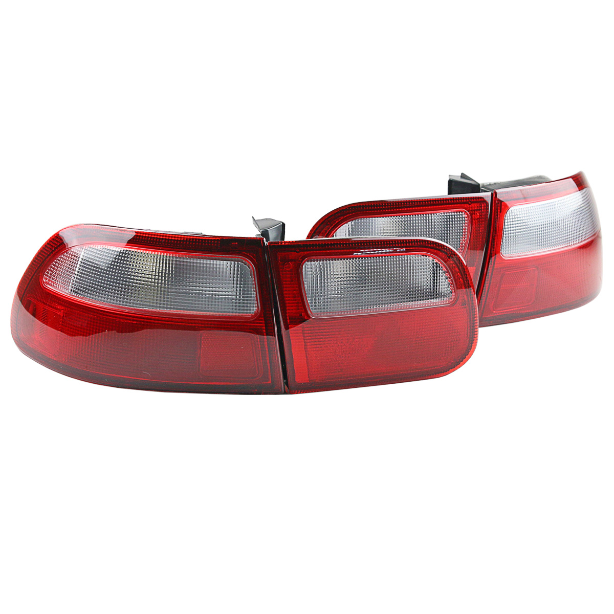 Red & White Rear Tail Light Lamp For Honda Civic EG EG6 EH 3DR Hatchback 92-95