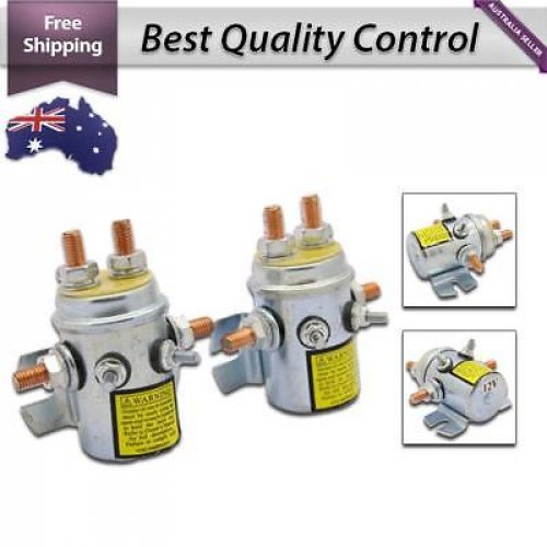2pcs 12V Solenoid Relay Switch for Industrial, Golf Cart, Winch Motor 4x4 4WD