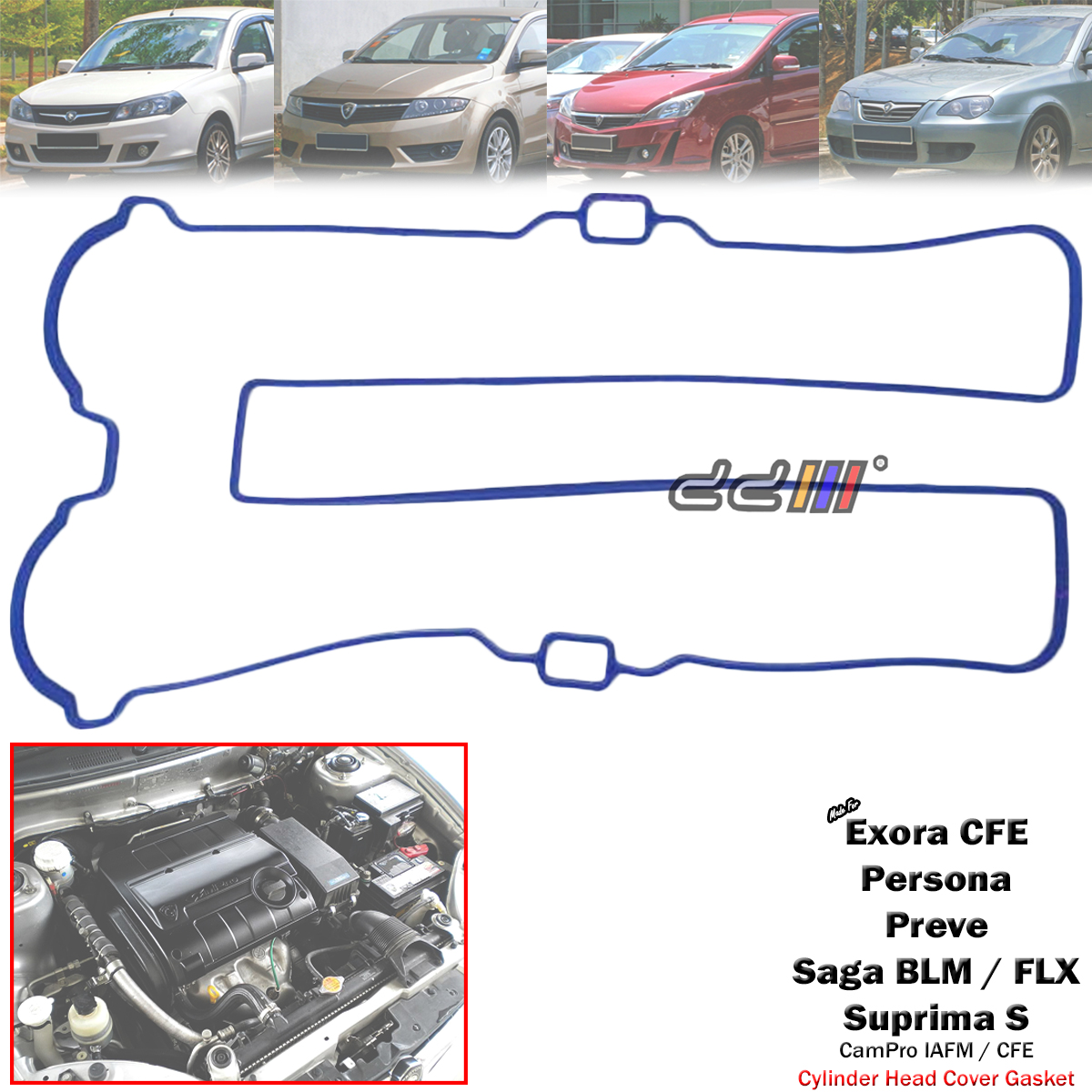 Silicone Engine Valve Cover Gasket For Proton Saga BLM FLX IAFM Exora CFE Preve