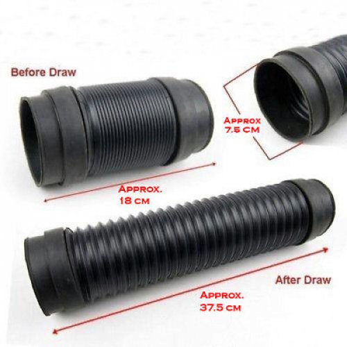 Universal Snorkel Kit 18cm to 37.5cm Flexible Hose Joint Pipe Customize Modify