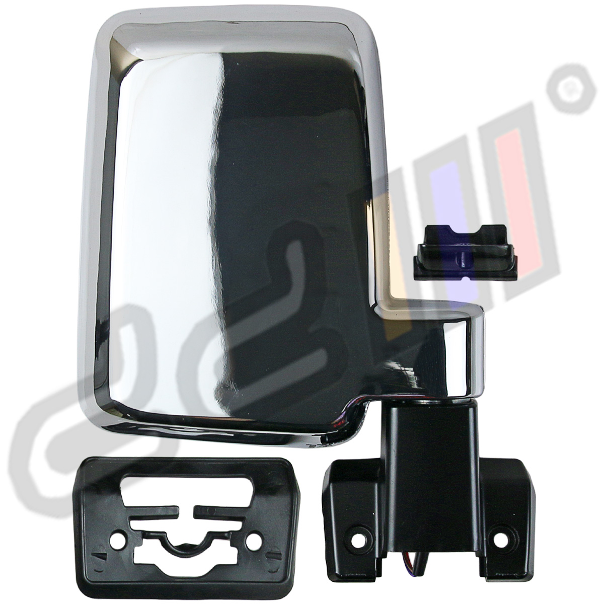 Front Right Chrome Electric Side Mirror 3 Pins For Land Cruier 70 75 78 1984-ON