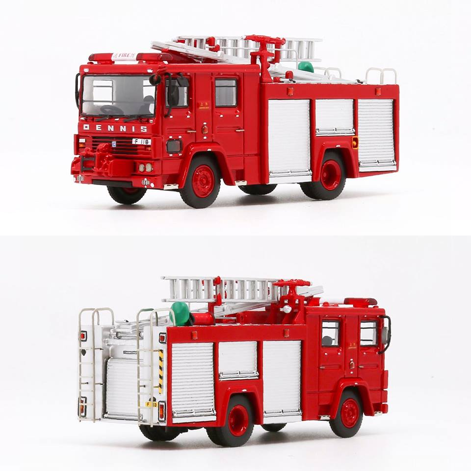 Automodel 1:76 Diecast Car - Hong Kong RS Fire Pump Truck - F118 Sheung Shui