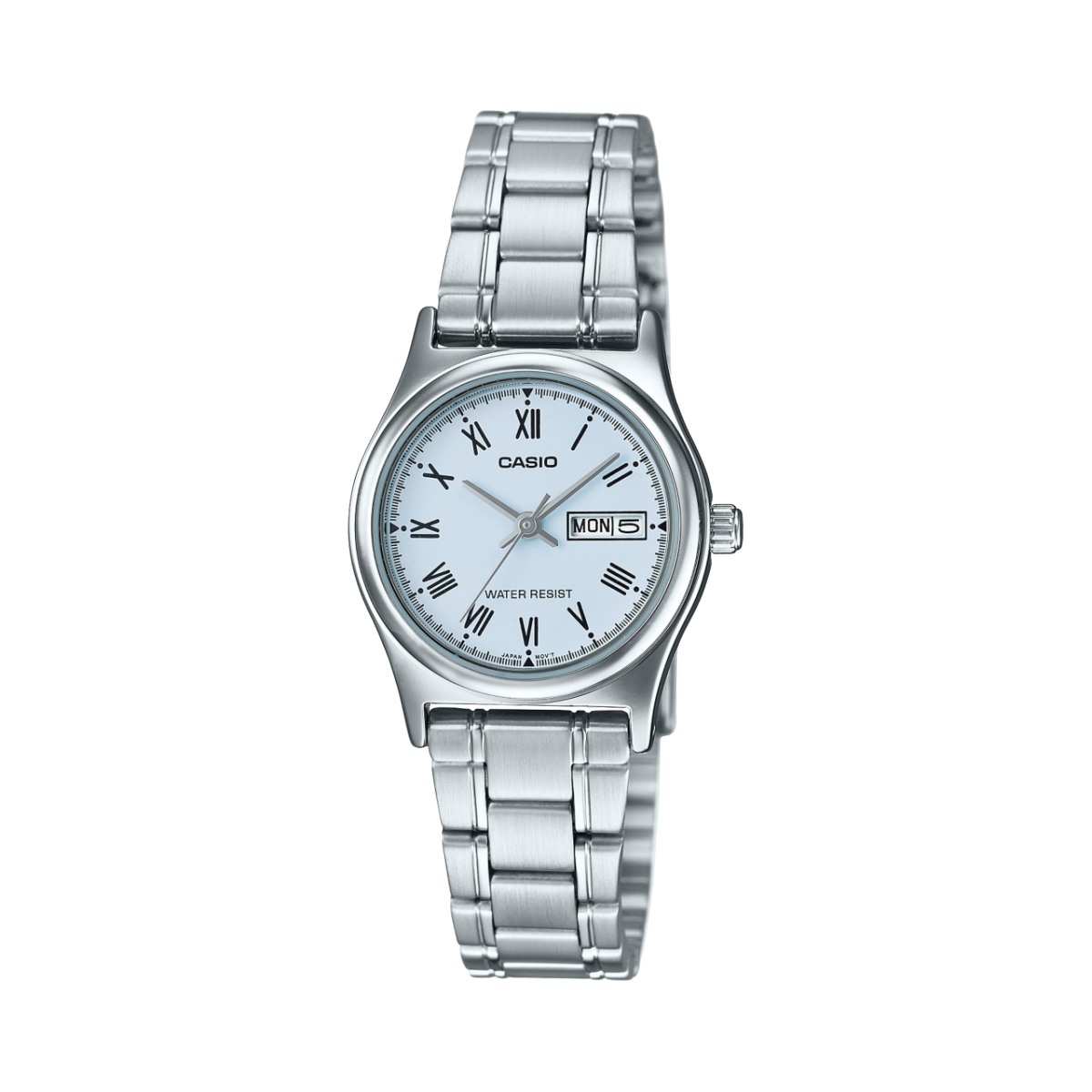 Casio LTP-V006D-2B Watch - Trendy Women's Stainless Steel with Blue Dial