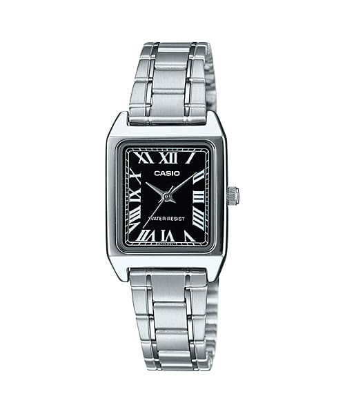 Casio LTP-V007D-1B Women's Watch - Classic Black Analog with Stainless Steel