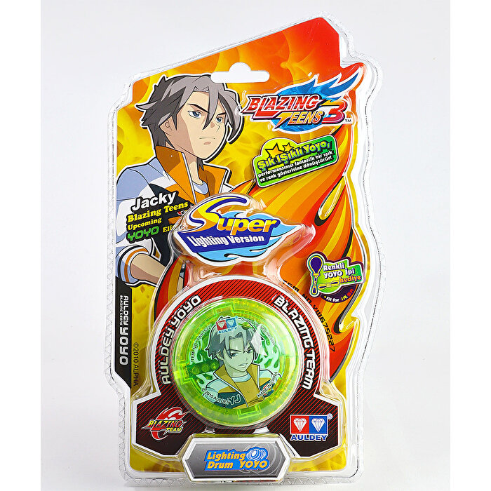 Auldey Blazing Teens Super Lighting Version Yoyo Green Jacky Lighting Drum Yoyo