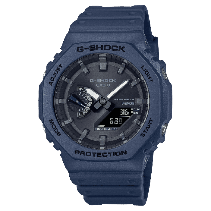 Casio GA-B2100-2A Men's Bluetooth Digital Watch Blue Resin Band