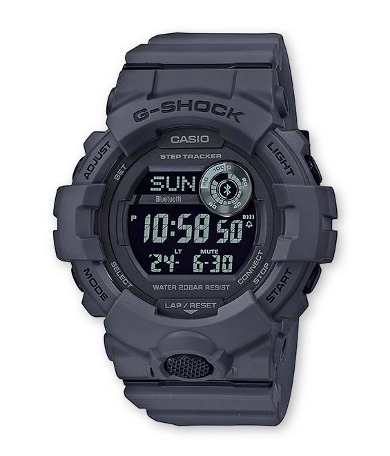 Casio GBD-800UC-8 Men's Digital Fitness Watch Gray Resin Band & Features