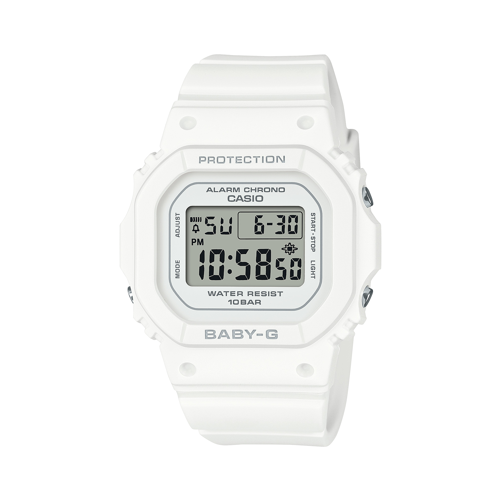 Casio BGD-565U-7 Women's G-Shock Watch - White - Retro Style