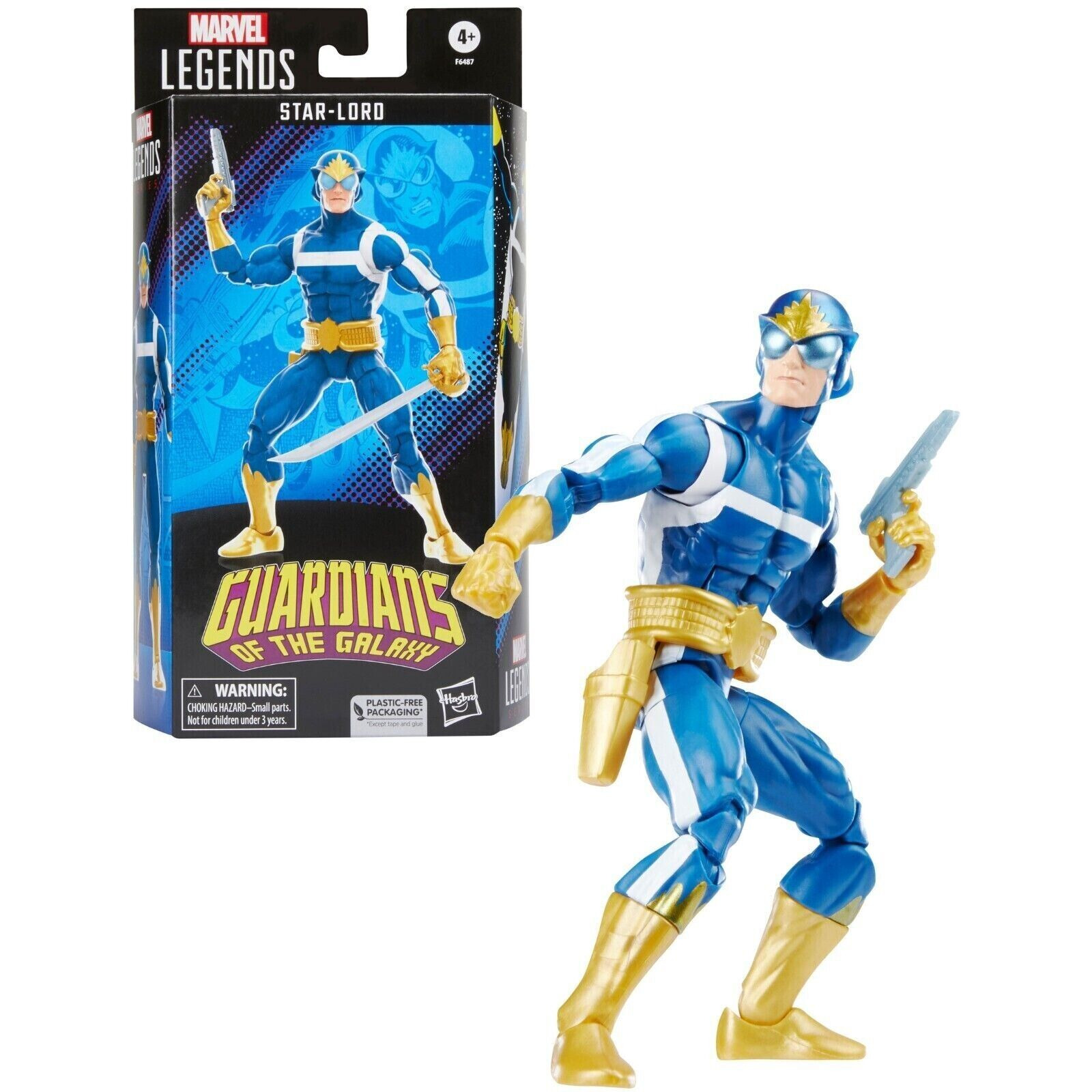 HASBRO MARVEL LEGENDS GUAROIANS OF THE GALAXY STAR-LORD COMIC ACTIONFIGURE