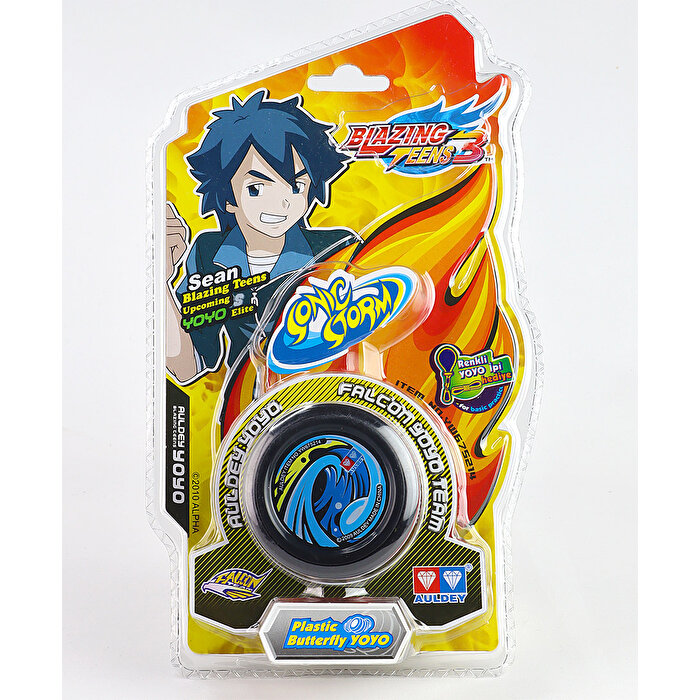 Auldey Blazing Teens Yoyo Sonic Storm Sean Plastic Butterfly Yoyo Blue