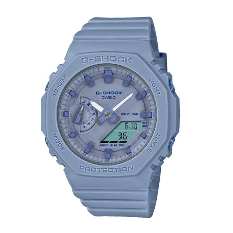 Casio GMA-S2100BA-2A2 Women's Analog-Digital Watch Blue & Black Resin Band