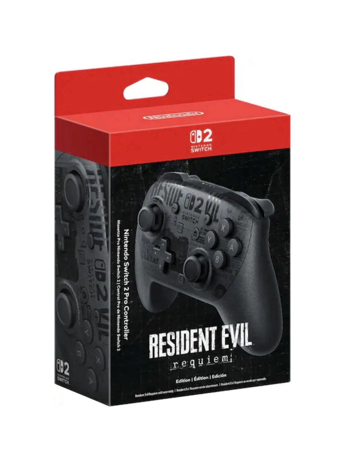 Nintendo Switch 2 Pro Controller Resident Evil Requiem Edition