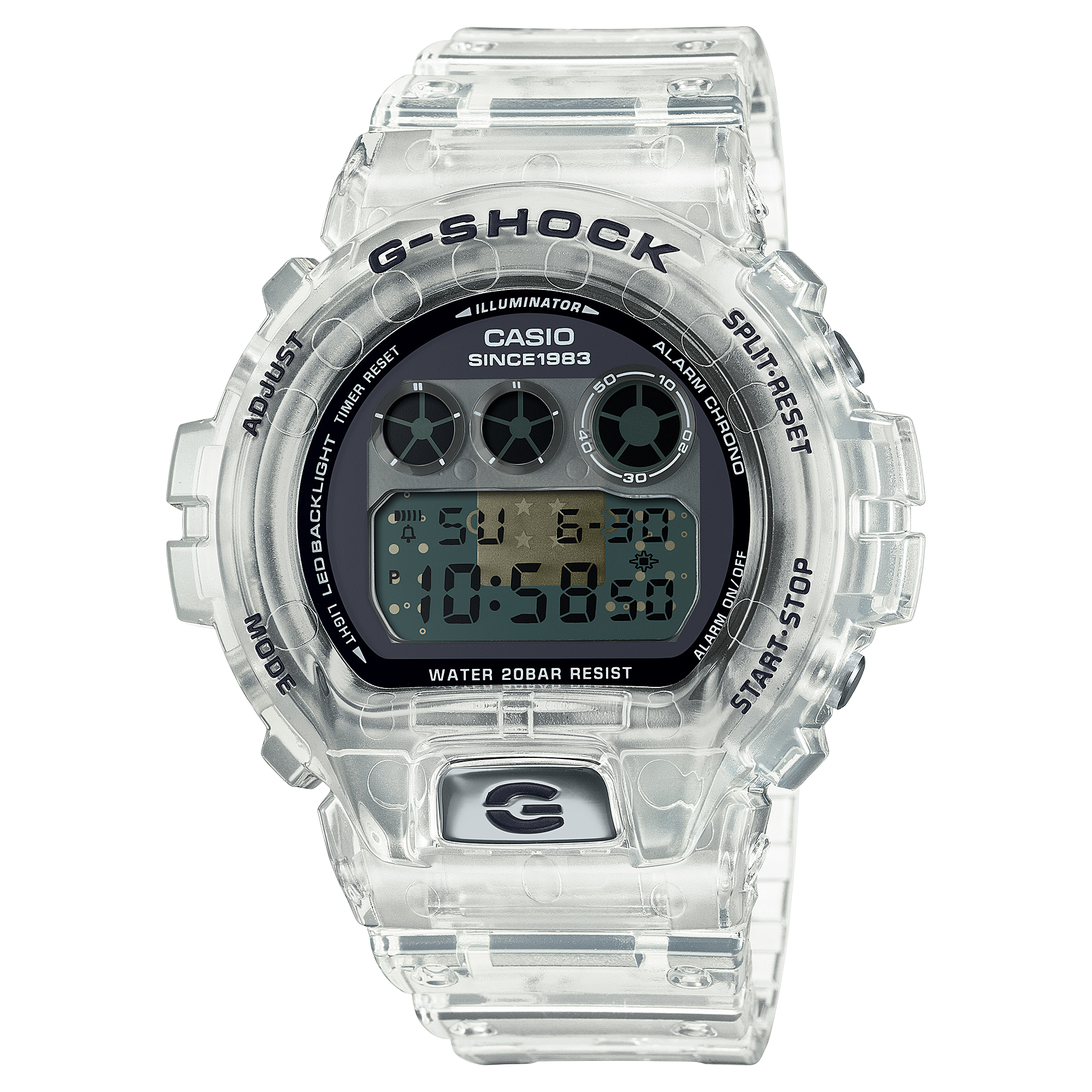 Casio DW-6940RX-7 Men's G-Shock Watch - White & Blue - Stylish