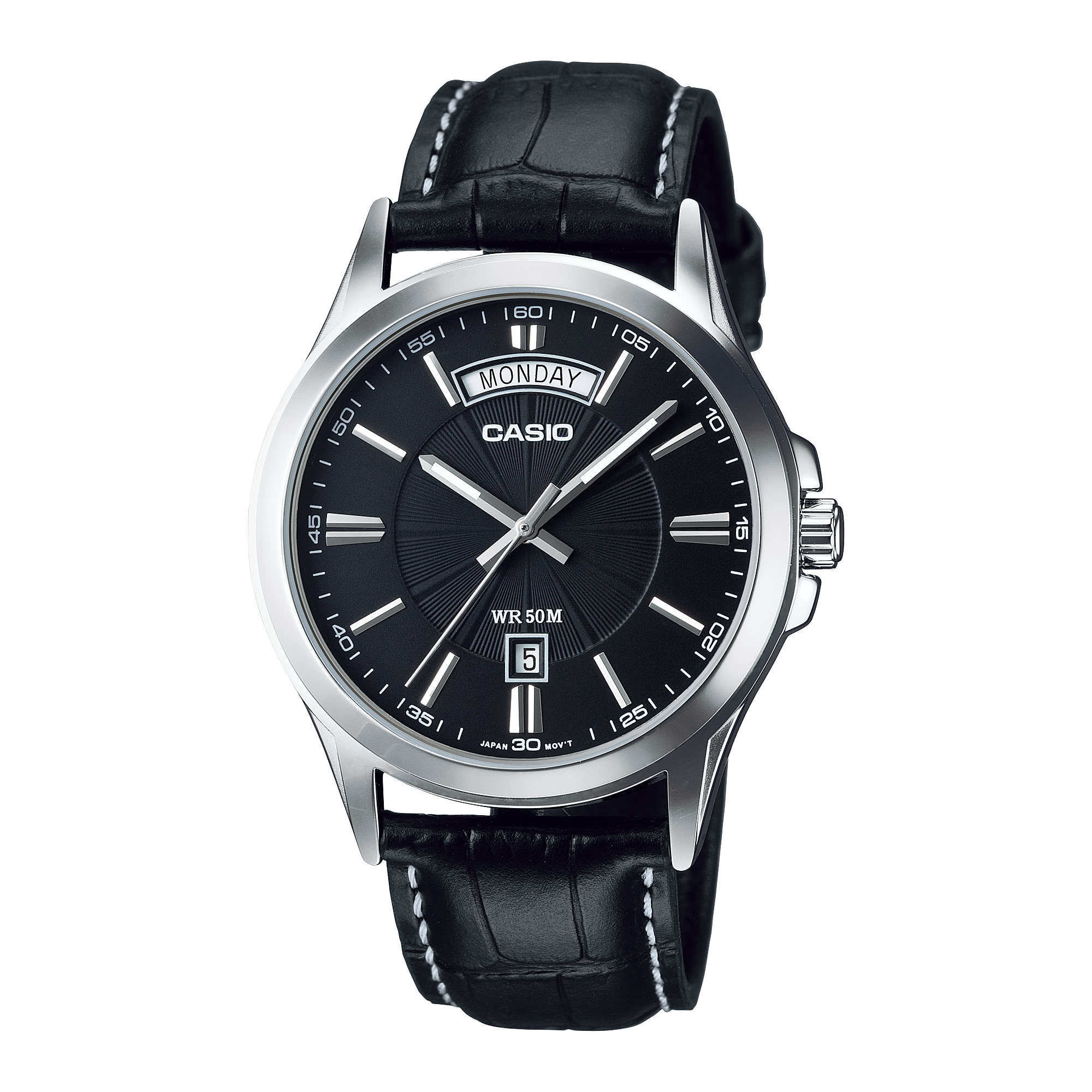 Casio MTP-1381L-1A Men's Analog Watch - Leather Strap - Elegant Design