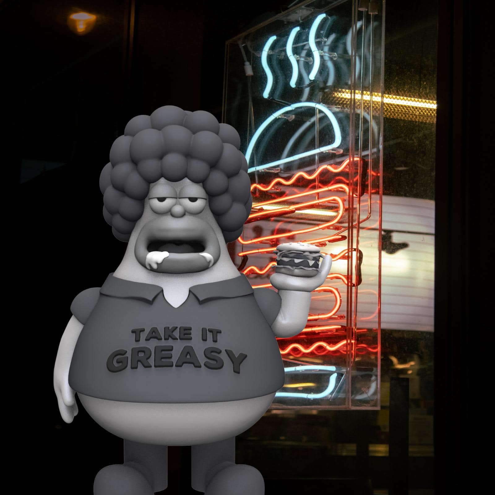POBBER TOYS - Ron McGreasy Monochrome // 18cm Vinyl