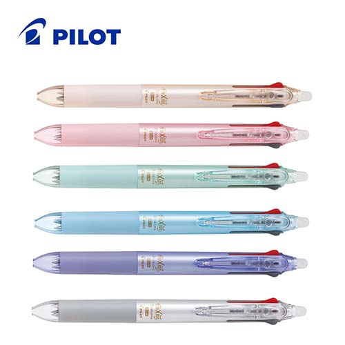 2Pcs set Pilot FriXion Ball 3 Slim 0.38mm 3color Erasable Ballpoint Pen 6 Body Color Select (LKFBS-60UF)