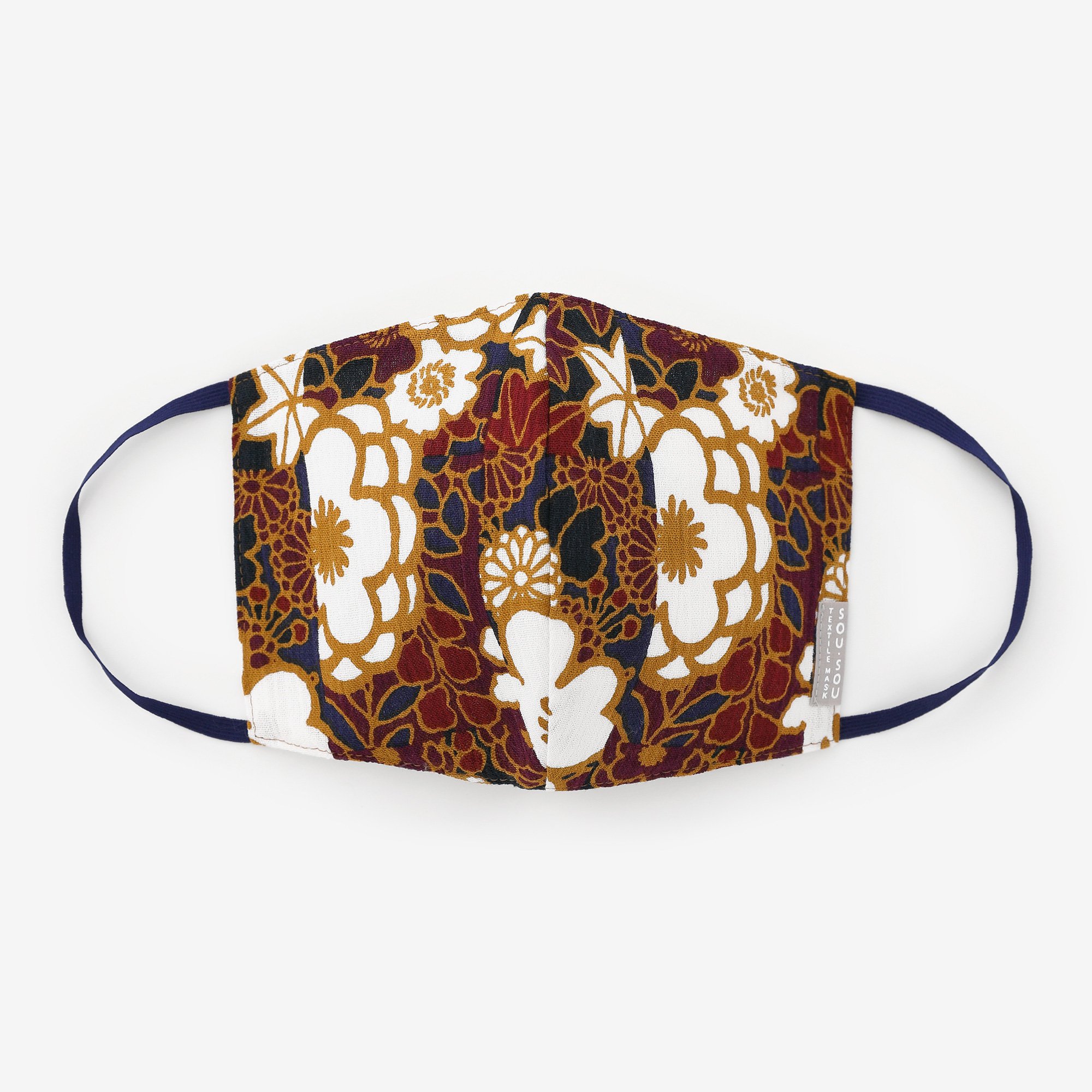  SOU SOU Chizimi Cotton Cotton Mask Luxurious - Made in JAPAN