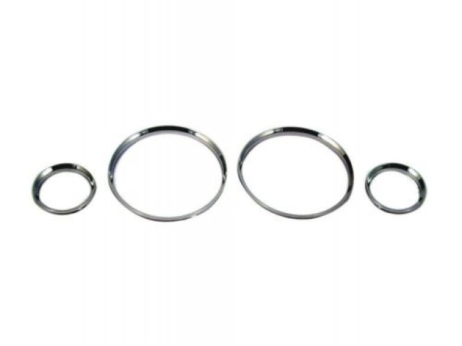 Chromed Gauge Dashboard Rings Bazel for BMW E30 19282~1994 (4 PCS/SET)