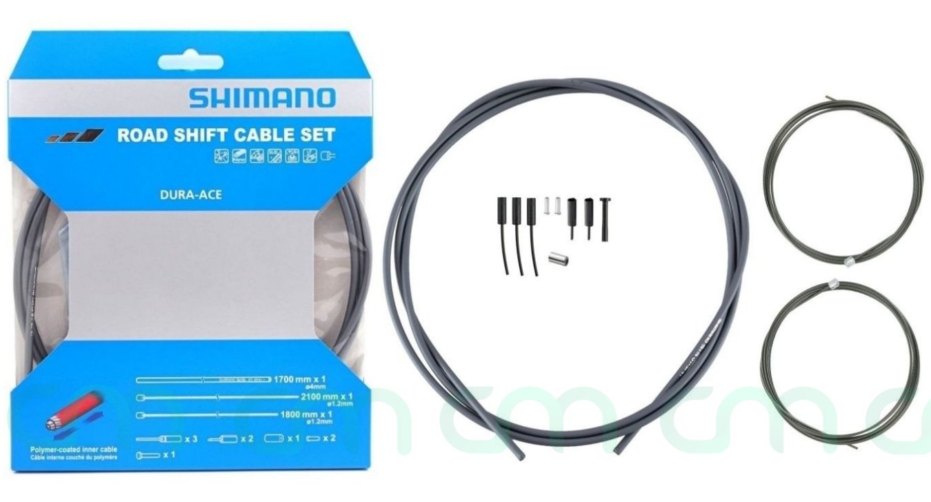 Shimano Road Dura Ace Gray SP41 Poly-Coated Shift Cable and Housing Set NIB
