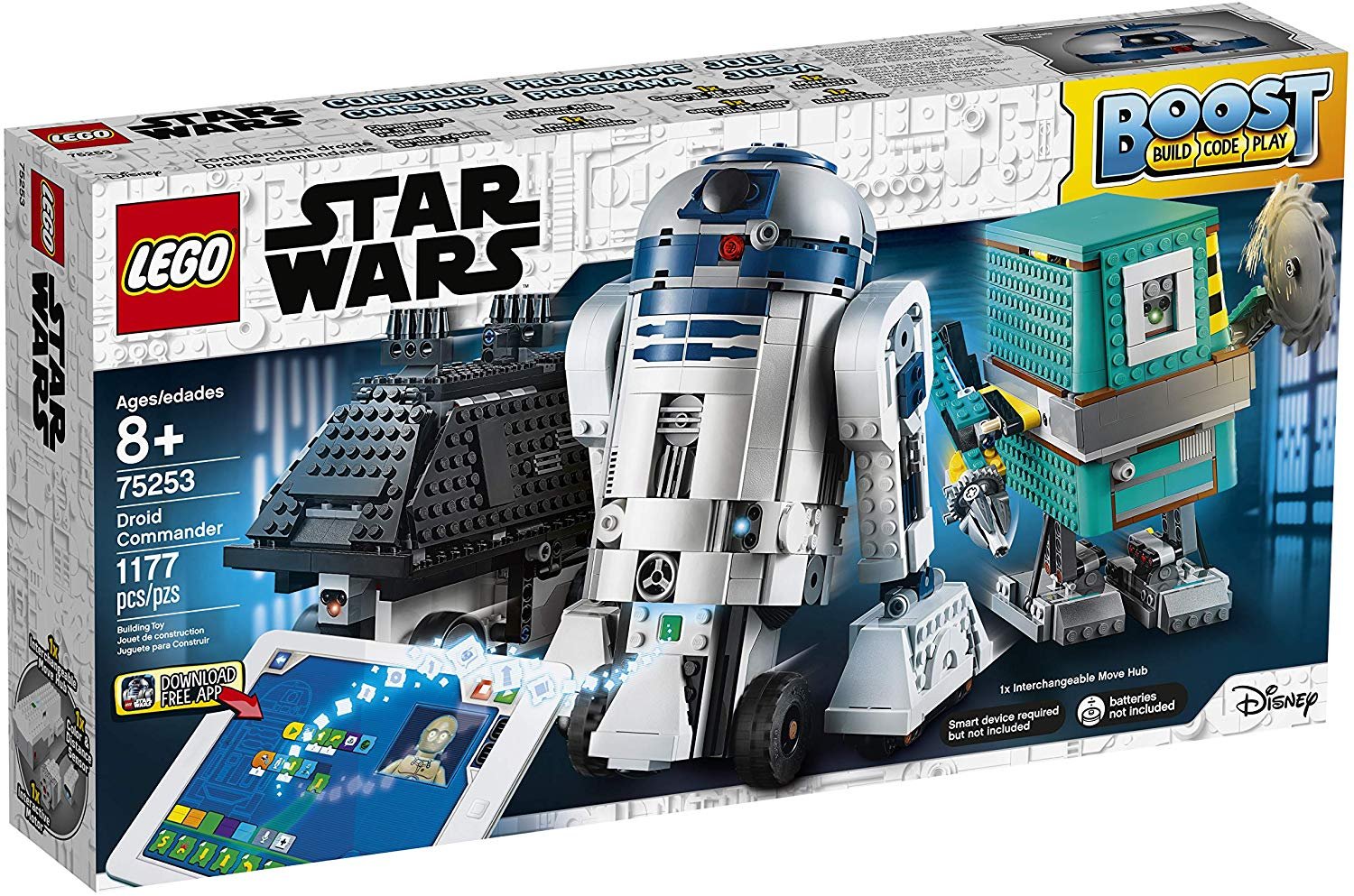 LEGO Star Wars Boost Droid Commander 75253 Star Wars Droid Building Set with R2-D2 Robot Toy