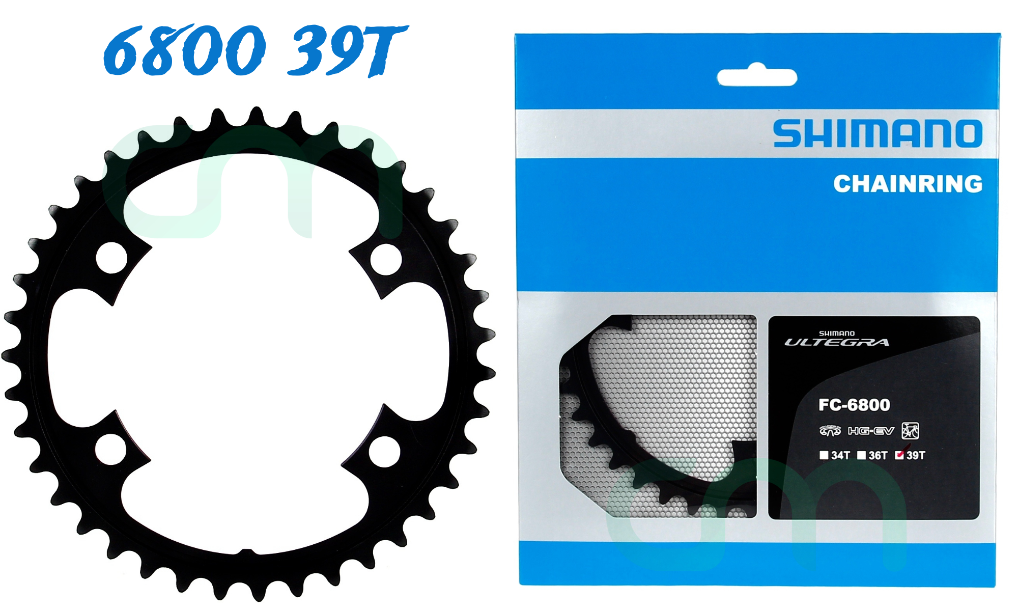 Shimano Ultegra FC-6800 110mm BCD 4 Arm Chainrings - 39T