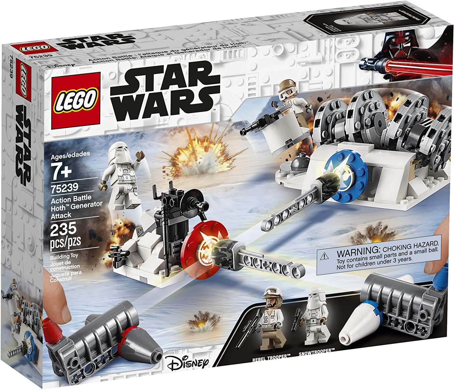 LEGO Star Wars: The Empire Strikes Back Action Battle Hoth Generator Attack 75239 Building Kit