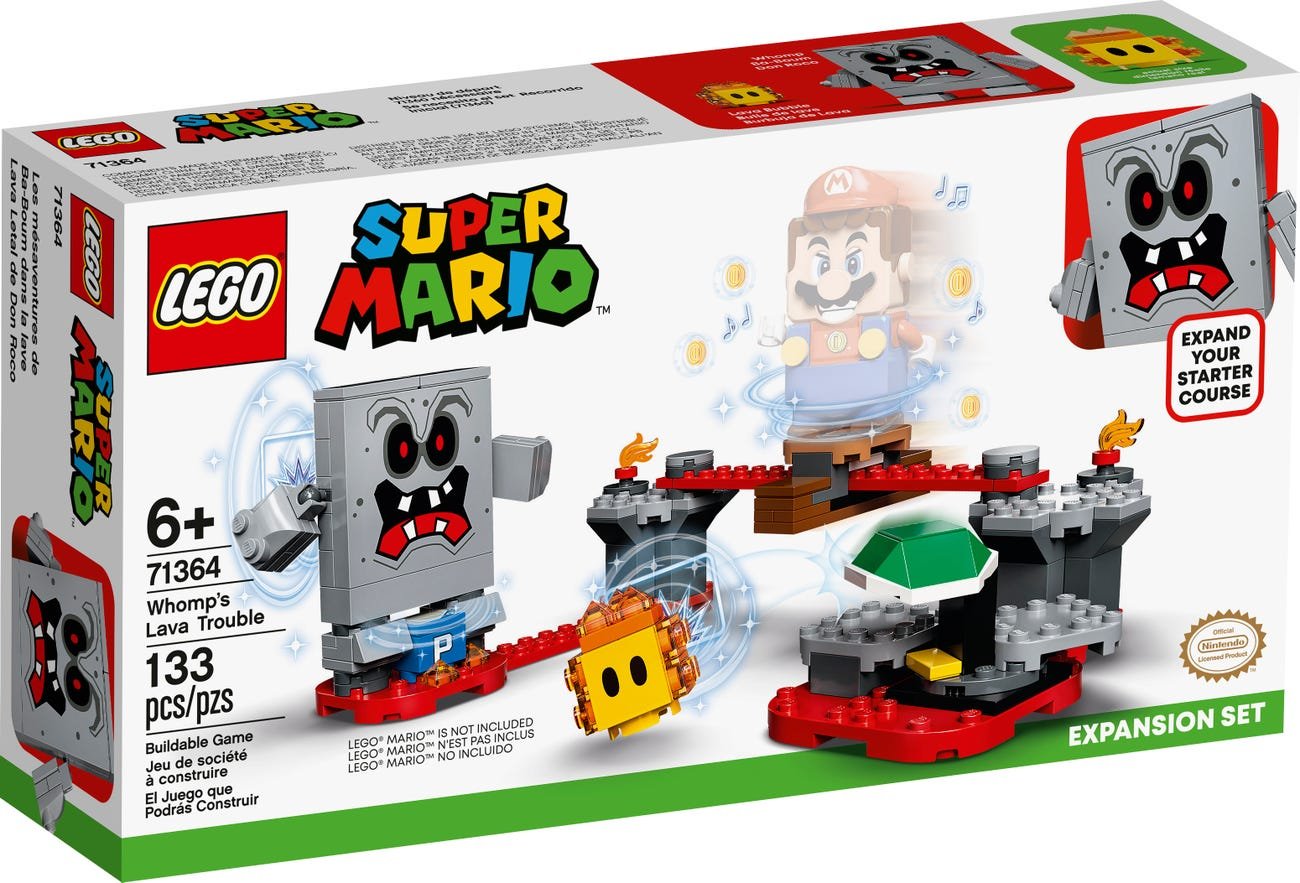 LEGO 71364 Super Mario Series Whomp's Lava Trouble Expansion Set