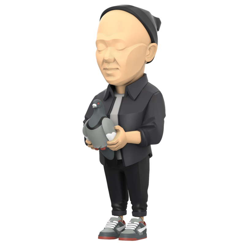 Mighty Jaxx Jeff Staple by Danil Yad