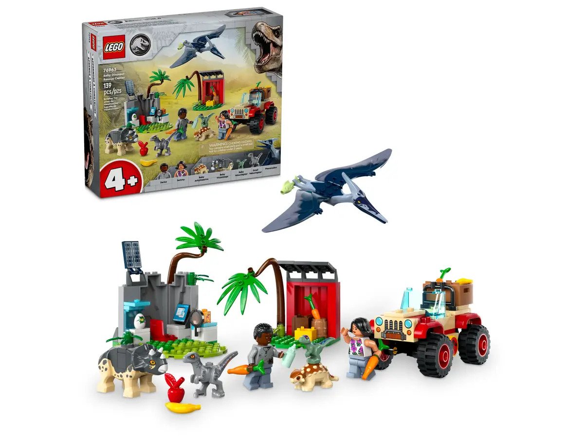 LEGO Jurassic World Series 76963 Baby Dinosaur Rescue Center