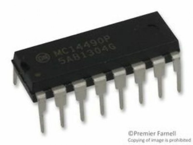 ON MC14490PG DIP16 Hex Contact Bounce Eliminator
