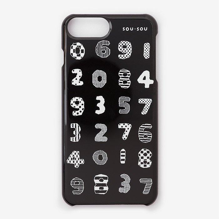 SO-SU-U Phone 6 Plus 6S Plus 7 Plus 8 Plus Cover Case Playful Numbers - Made in Japan
