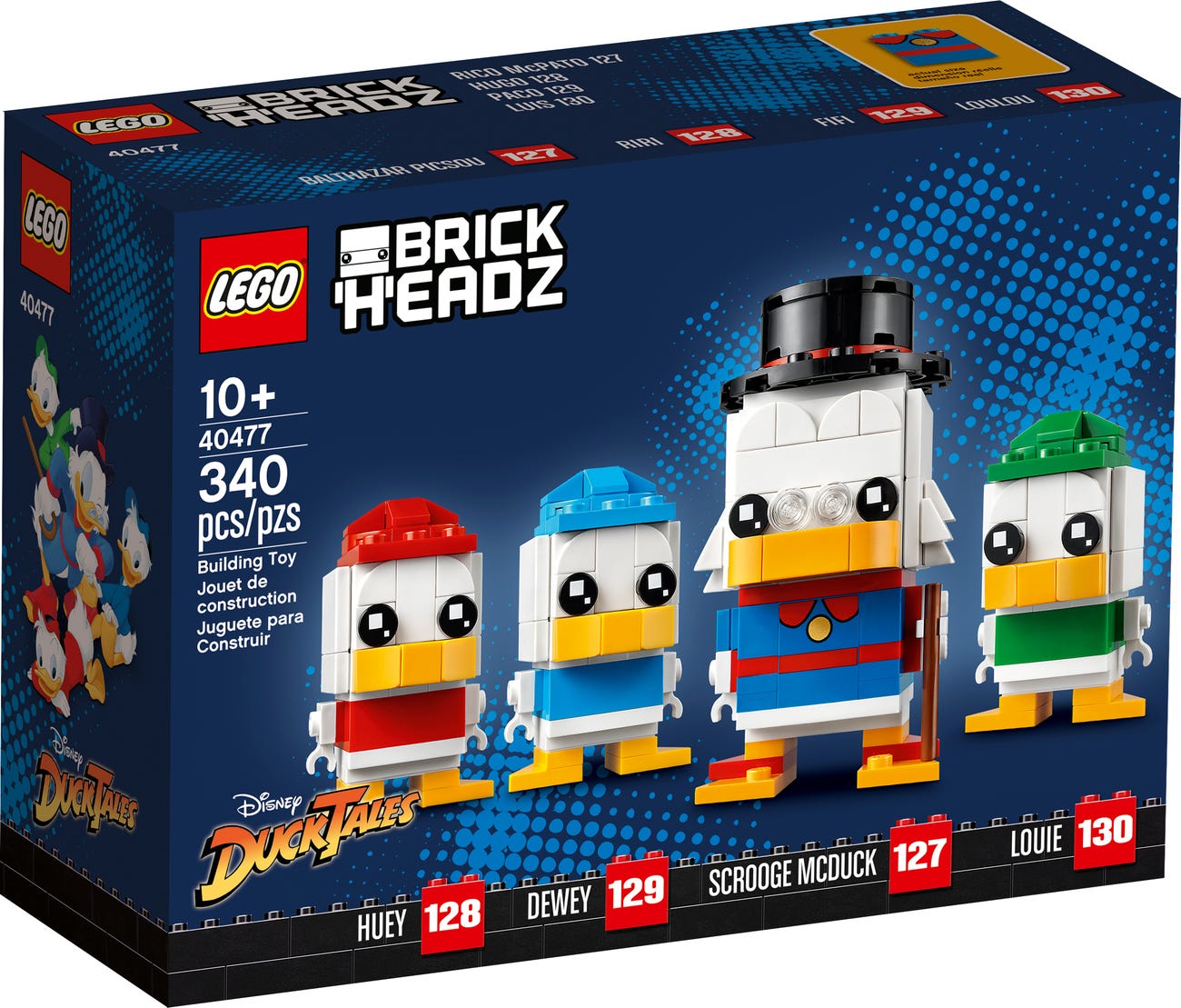 LEGO BrickHeadz Series 40477 Scrooge McDuck, Huey, Dewey & Louie