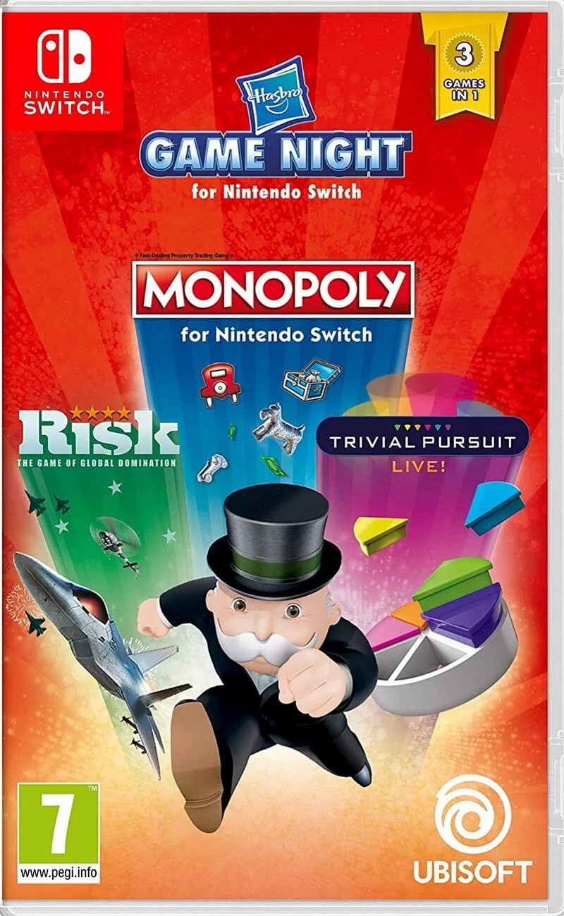 Nintendo Switch Game NS Hasbro Game Night ( Risk, Trivial , Monopoly ) English Version