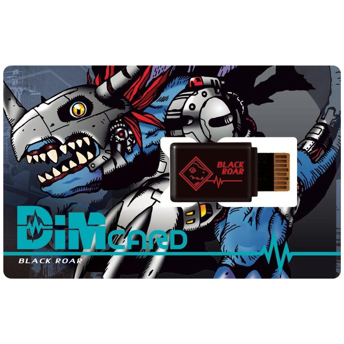 Bandai Dim Card Black Roar For Vital Bracelet Series Digital Monster