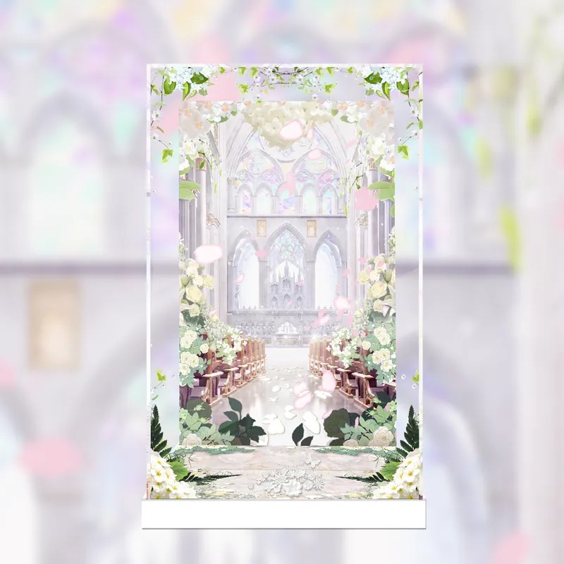 【AOWOBOX】AMAKUNI 五等分的新娘 中野三玖 婚紗手辦 高透主題展示盒