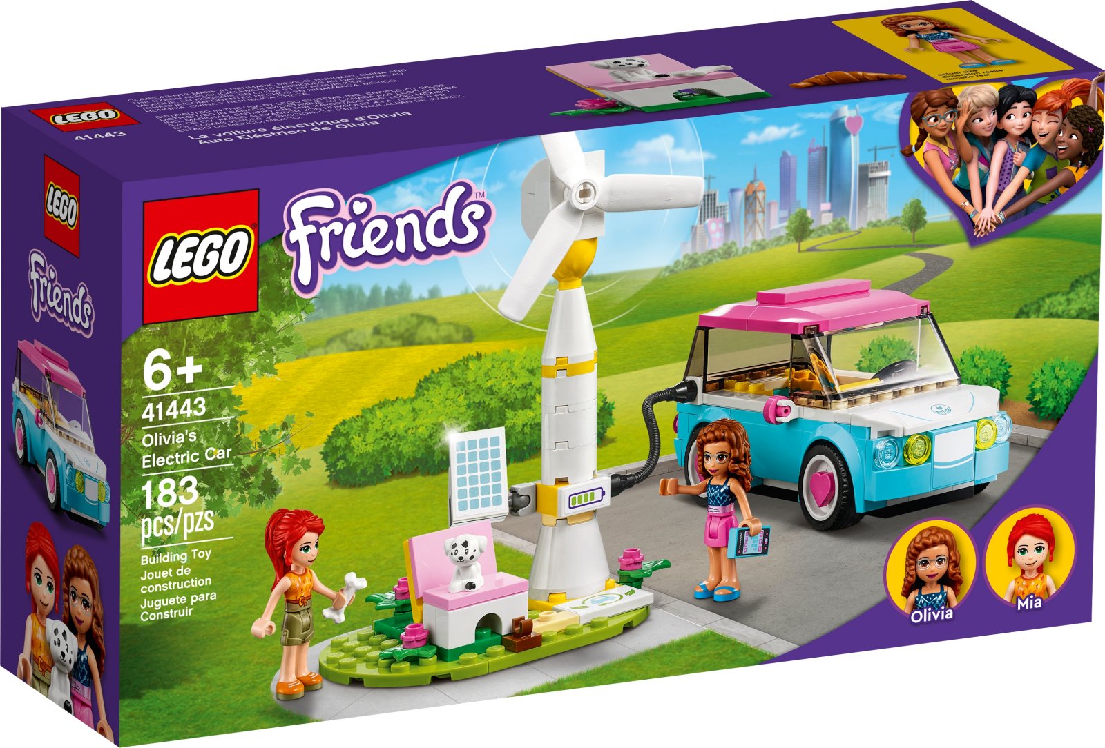 LEGO Friends Series 41443 Olivia's Electric Car