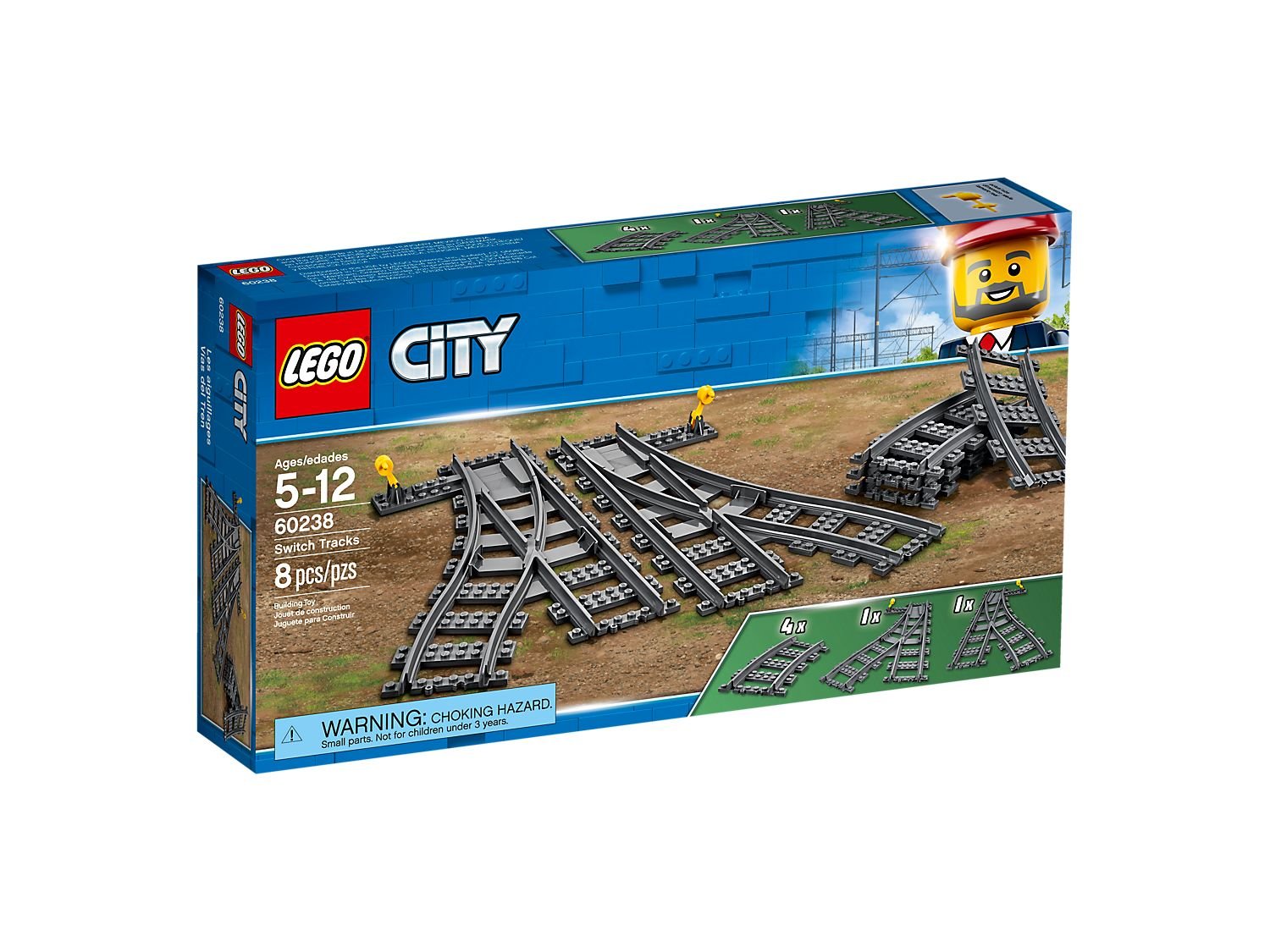LEGO 60238 City Train Switch Tracks
