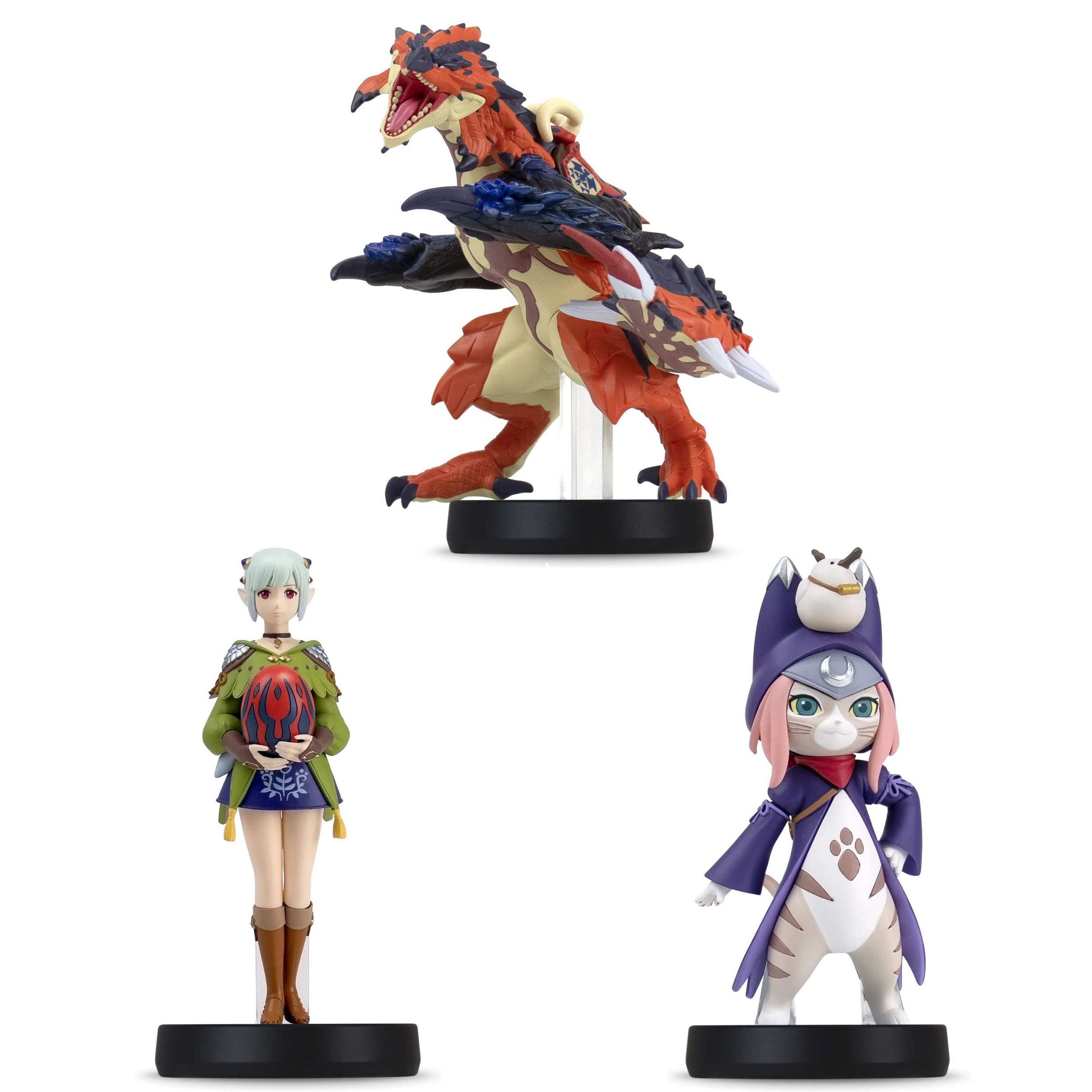 Nintendo Amiibo Monster Hunter Stories 2 Razewing Ratha Tsukino Ena Set Switch