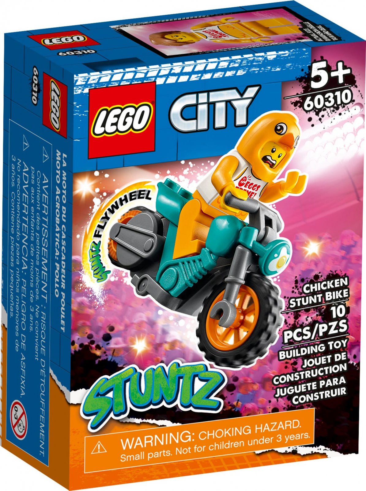 LEGO City Series 60310 Chicken Stunt Bike