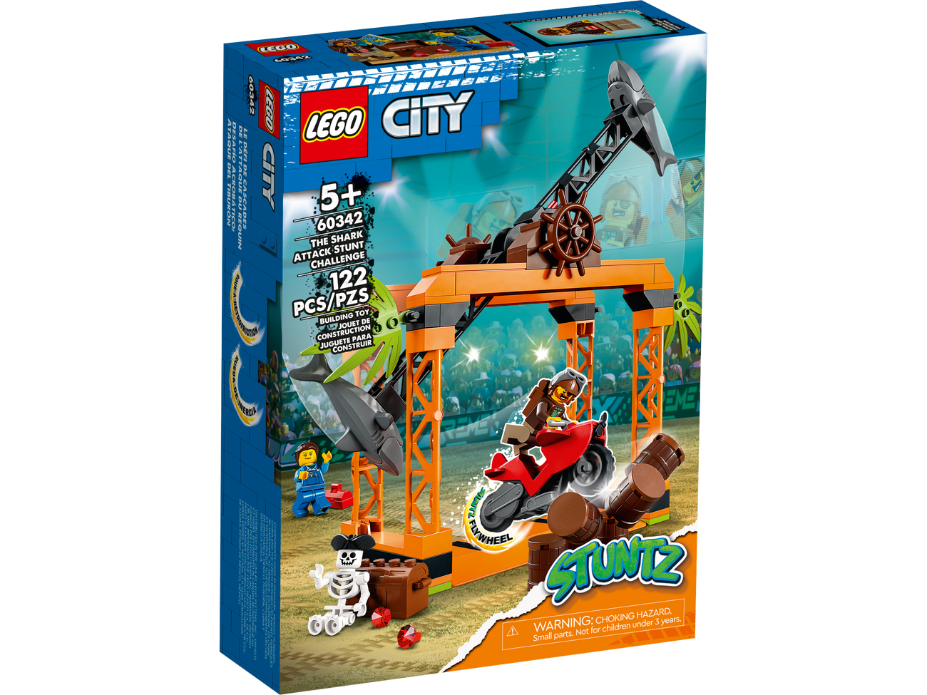 LEGO City 60342 The Shark Attack Stunt Challenge