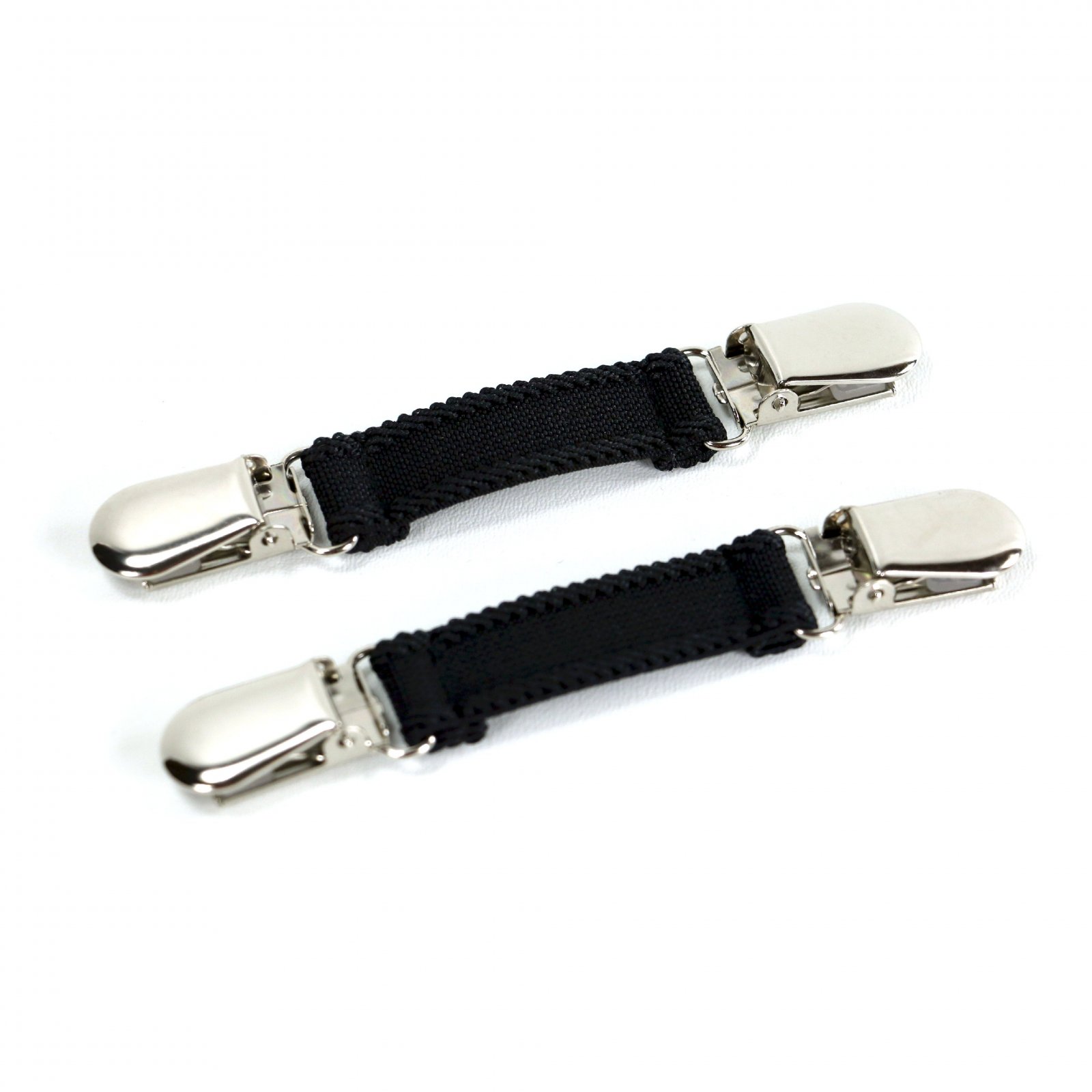 DRESS CLIPS-SET ROLLING WEBBING  COLOR SILVER CLIPS - CINCH BACK OF CLOTHING