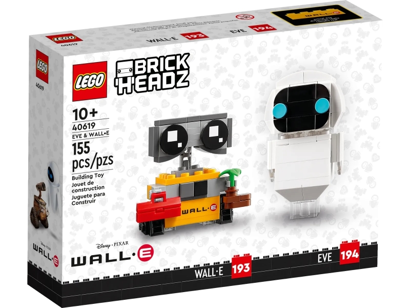 LEGO Brickheadz Series 40619 EVE & WALL•E (Disney)