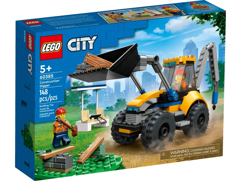 LEGO City Series 60385 Construction Digger
