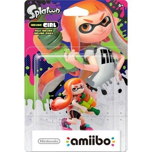 Nintendo Amiibo Inkling Girl Splatoon Series Switch Wii Rare Orange