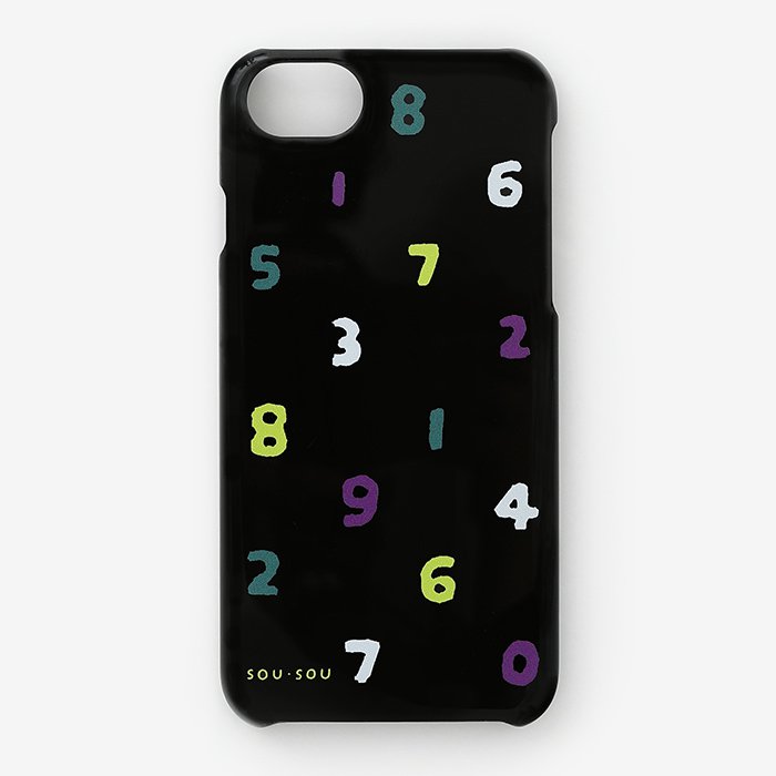 SO-SU-U iPhone 6 6S 7 8 SE (second generation) Cover Case 4-color Black (Yonmi Nurebairo)- Made in Japan